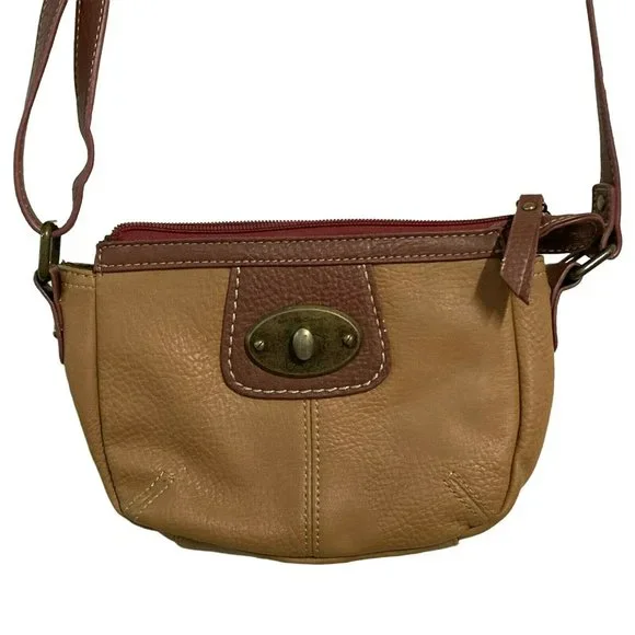 BOC Born Concept Purse Brown /Burgundy Vinyl Crossbody Style Bag - Picture 1 of 8